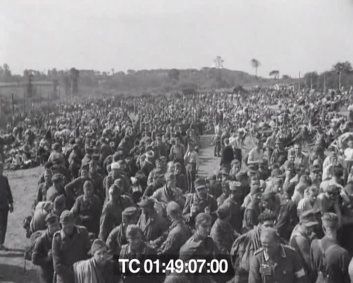 German prisoners are taken at Brest, France